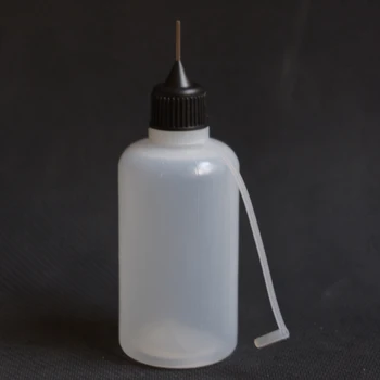 

200pcs PE Soft Bottle 50ml Plastic Dropper Bottles With Metal Needle Colorful Cap Empty E liquid Bottle