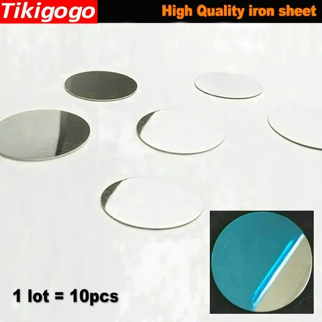 tikigogo 10pcs lot nice iron sheet metal plate piece disk for magnetic sheet holder