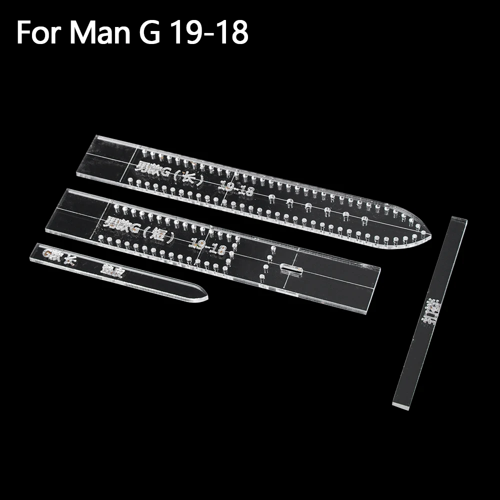 For Man G 19-18 1 Набор прозрачный акриловый женский мужской ремешок для часов Трафарет Шаблон форма для самостоятельного изготовления кожаный инструмент для рукоделия - Цвет: For Man G 19-18