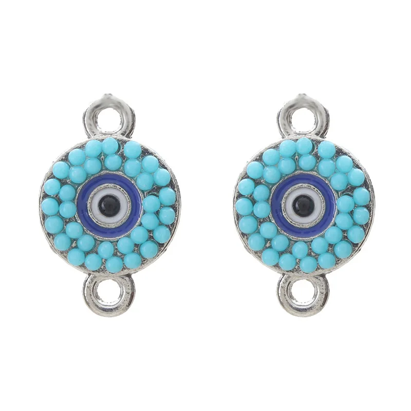 5pcs Blue Evil Eye Charms For Jewelry Making Blue Beads Evil Eye