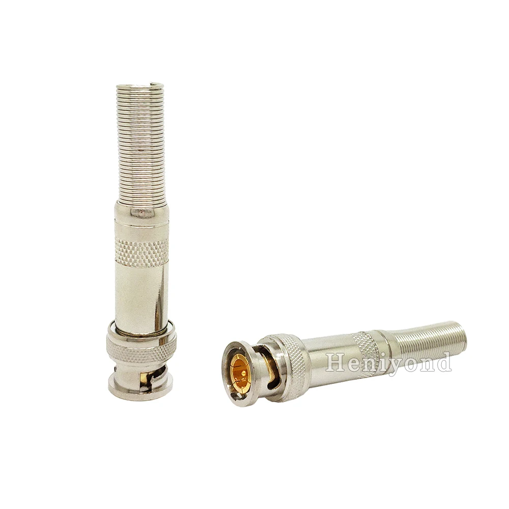 Free Shipping 10pcs/lot BNC Male Video Plug Coupler Connector to screw for RG59 video bnc adapter for cctv