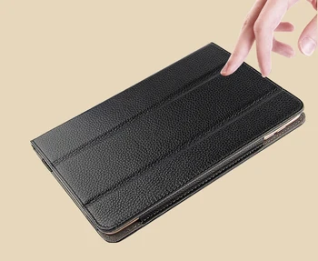 

High Quality Real Genuine Leather Mangetic Smart Sleep & Wake up Stand Cover Case For Apple iPad Mini 4 Mini4 A1550 A1538 Tablet