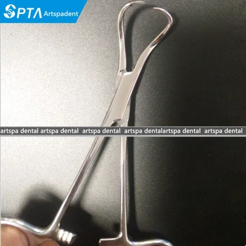 

Dental Backhaus tissue forceps 13cm pliers clamp Surgery Piercing Dental stainless steel