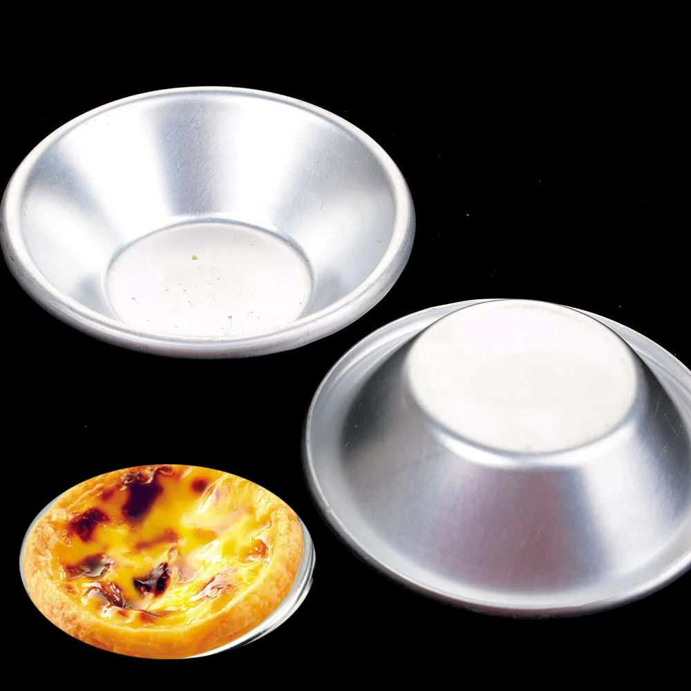 

Silver Eggs Tarts Mold 6Pcs/Set Mini Homemade Pie Quiche Baking Pan Cookies Pudding Mould DIY Baking Tools Kit Aluminum Alloy