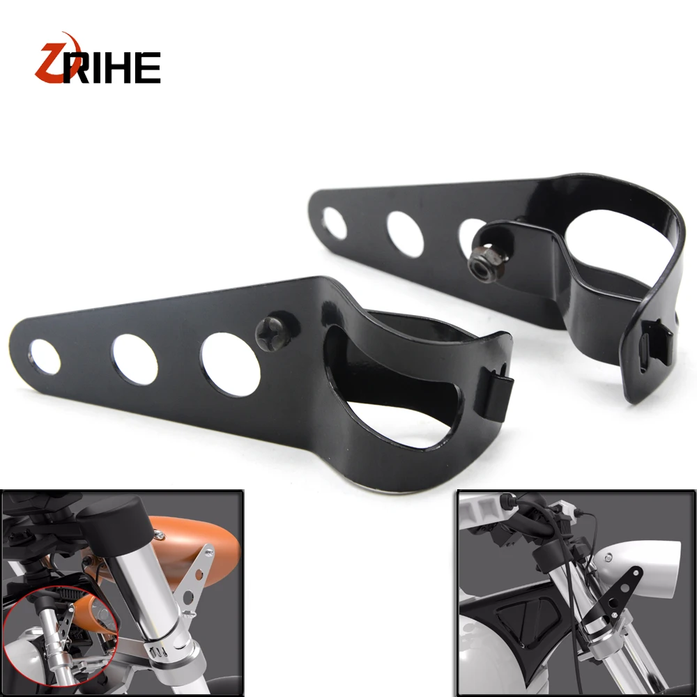 Buy 35mm 43mm Motorcycle Headlight Mount Bracket For Honda Harley Bobber Racer