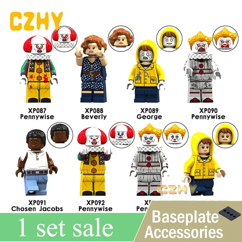 

Pennywise Beverly George Chosen Jacobs Bill Mike Stephen King's It Doll Xmas Gift Blocks Toys pop Christmas Gifts XP087-094