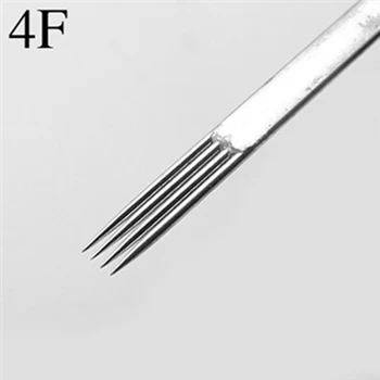 

Permanent Makeup 50Pcs /Lot Assorted Flat Shaders Disposable Tattoo Needle 4F 2015 Needle agujas tatuaje tatuagem maquiagem