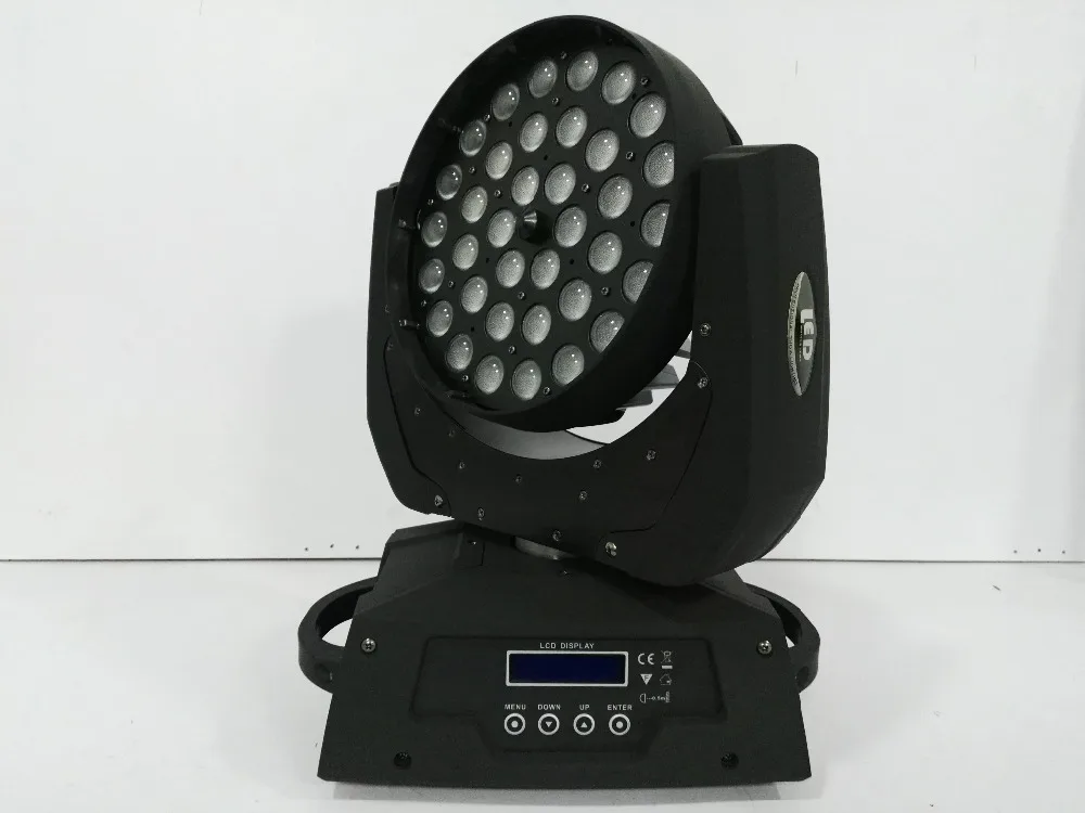 Led wash 36x12 Вт Приспособление RGBWA 4в1 led zoom луч сценический светильник с подвижной головкой динамический круглый секционный Контроль dmx led zoom wash светильник