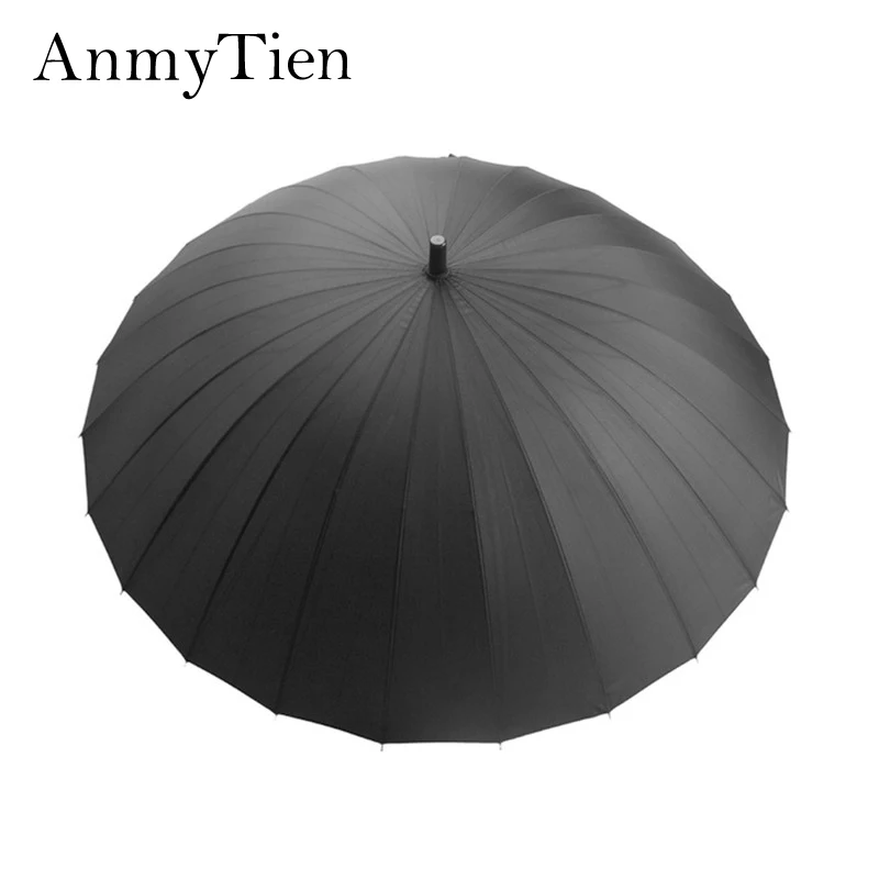 

(11Colors Sale) 24K Ribs Man&Woman Golf Long-Handle Super Big&Strong Windproof Outdoor Umbrella With Straight Handle Manual Open