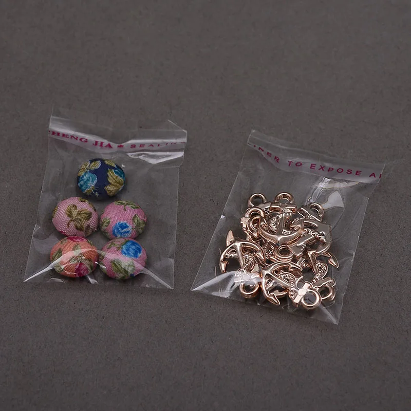 LBSISI Life 1000pcs 4*6cm Small Clear Opp Packing Bags Packaging Self Adhesive Bags Plastic Jewelry Gift Bag OEM Size 3