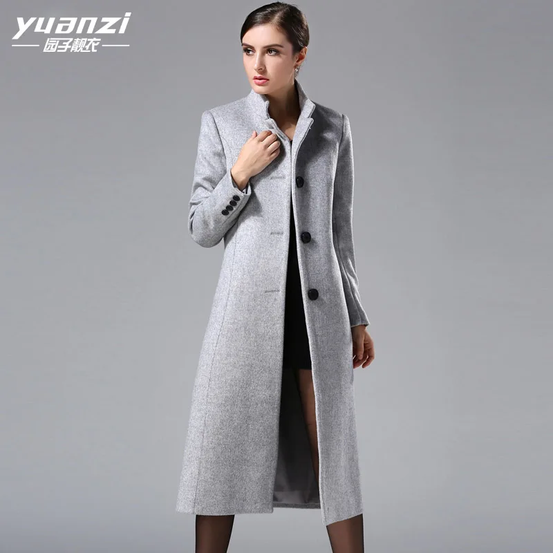 2019 Herfst Winter Nieuwe Grote Maat Vrouwen Kasjmier Jas Fashion Europen Klassieke Vrouwelijke Overjas Stand Kraag Lange Wollen Jas 2019 Herfst Winter Nieuwe Grote Maat Vrouwen Kasjmier Jas Fashion Europen Klassieke Vrouwelijke Overjas Stand Kraag Lange Wollen Jas