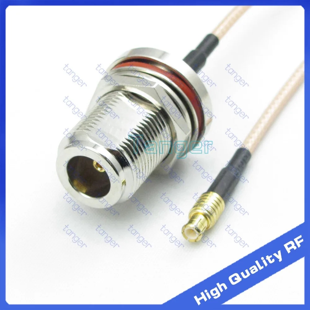 

Hot Selling MCX male plug to N female jack waterproof with nut with RG316 8inch 20cm RF Coaxial Pigtail Jumper Low Loss cable