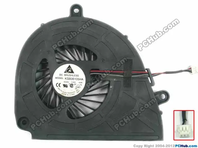 

Delta Electronics KSB06105HA AJ82 Server Laptop Cooling Fan DC5V 0.40A 3-wire