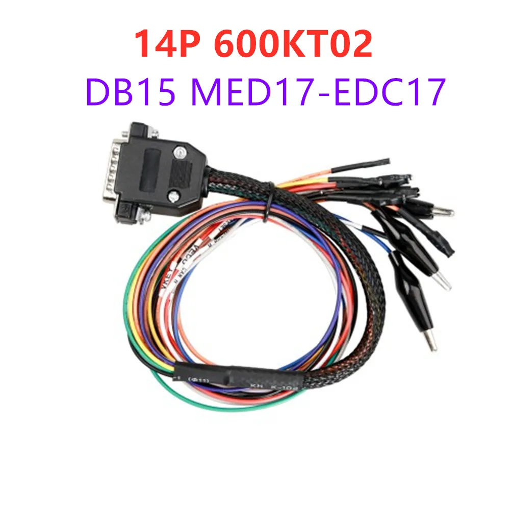 

14P 600KT02 DB15 MED17-EDC17 Adapter F32GN037C ECU Connector Use for Powerbox and K-TAG Flash ECU Programming