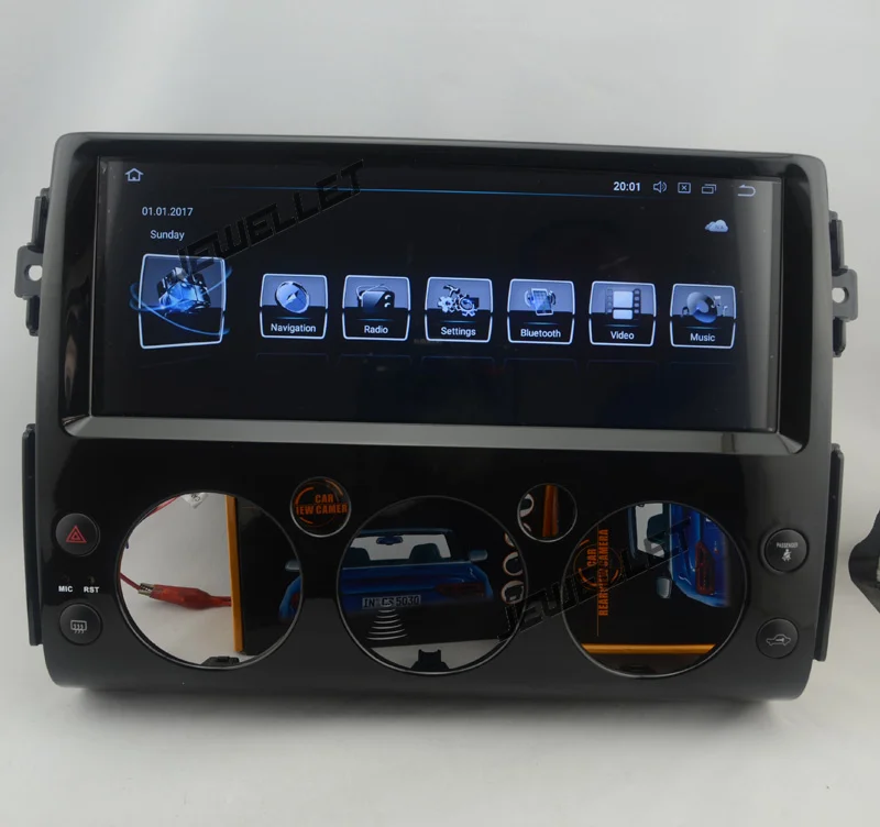 Discount 12.3" Octa core  Android 9.0 Car GPS radio Navigation for Toyota FJ Cruiser  with 4G/Wifi, DVR OBD 1