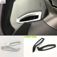 2 шт./компл. ABS хром/углеродного волокна передняя вентиляционная защита накладка Крышка Кондиционера наклейки для Toyota C-HR CHR