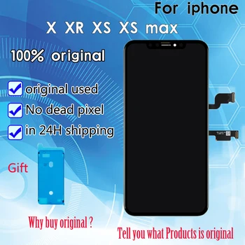 2019 100% Original lcd For iPhone X XR XS max LCD display Replacement Pantalla With 3D Touch Screen Digitizer Assembly DHL Free