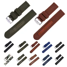12 Color Heavy Duty Nylon Watchband NATO ZULU Strap 16mm 18mm 20mm 22mm 24mm Striped Rainbow Canvas Replacement Watch Band
