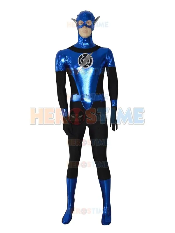 

Blue Lantern Crops Shiny Cosplay Costume Superhero Male Spandex Comic Cosplay Tights