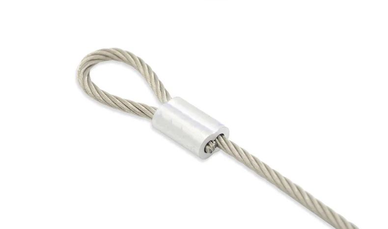 

M1-1.2-1.5-2-2.5-3-4-5-6-8-10-12MM 8 Shape Aluminum Wire Rope Aluminum Ferrules Crimping Sleeves Clamps Clip Wire Cable Fittings