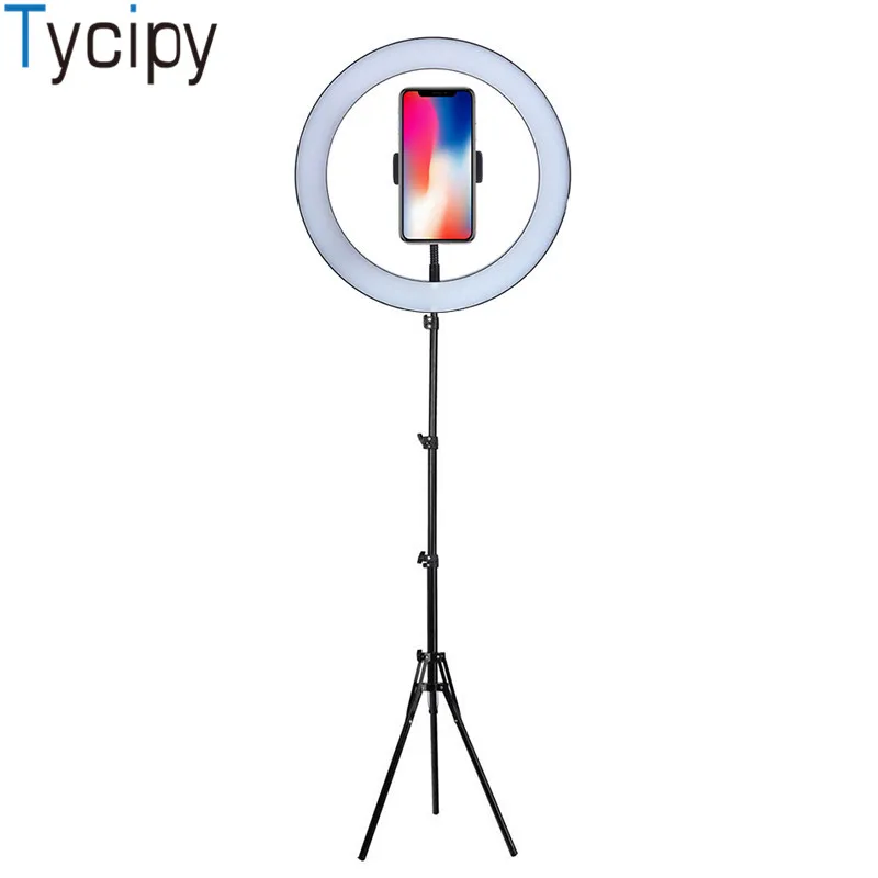 

Tycipy 10" Ring Light LED Photo Studio Photography Camera Selfie Ring Light with Tripod Remote Control for Smartphone Canon