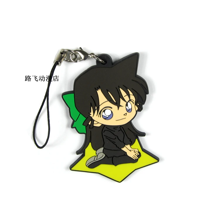 Фигурка детектива Конана резиновый брелок Edogawa Konan Kudou Shinichi Haibara Ai Amy Yeager аниме