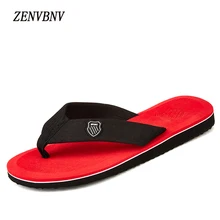 ZENVBNV Big Size 39-44 Men Sandals New Brand Flip Flops Men Beach Slippers For Men Summer Outside Shoes Flat Sandals