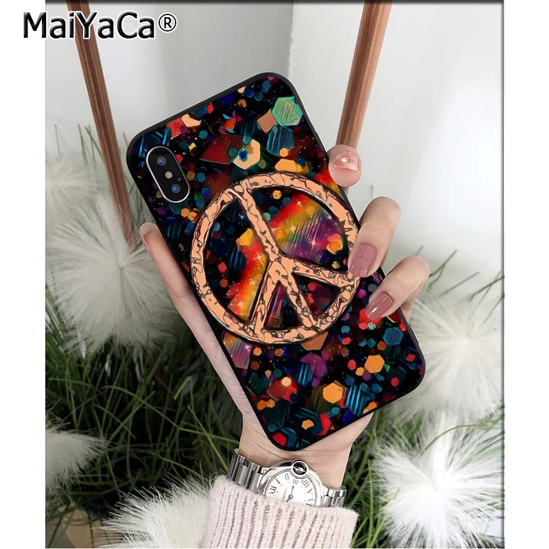 Силиконовый чехол MaiYaCa для Apple iPhone 8 7 6 6S Plus X XS MAX 5 5S SE XR|Чехлы-накладки| |
