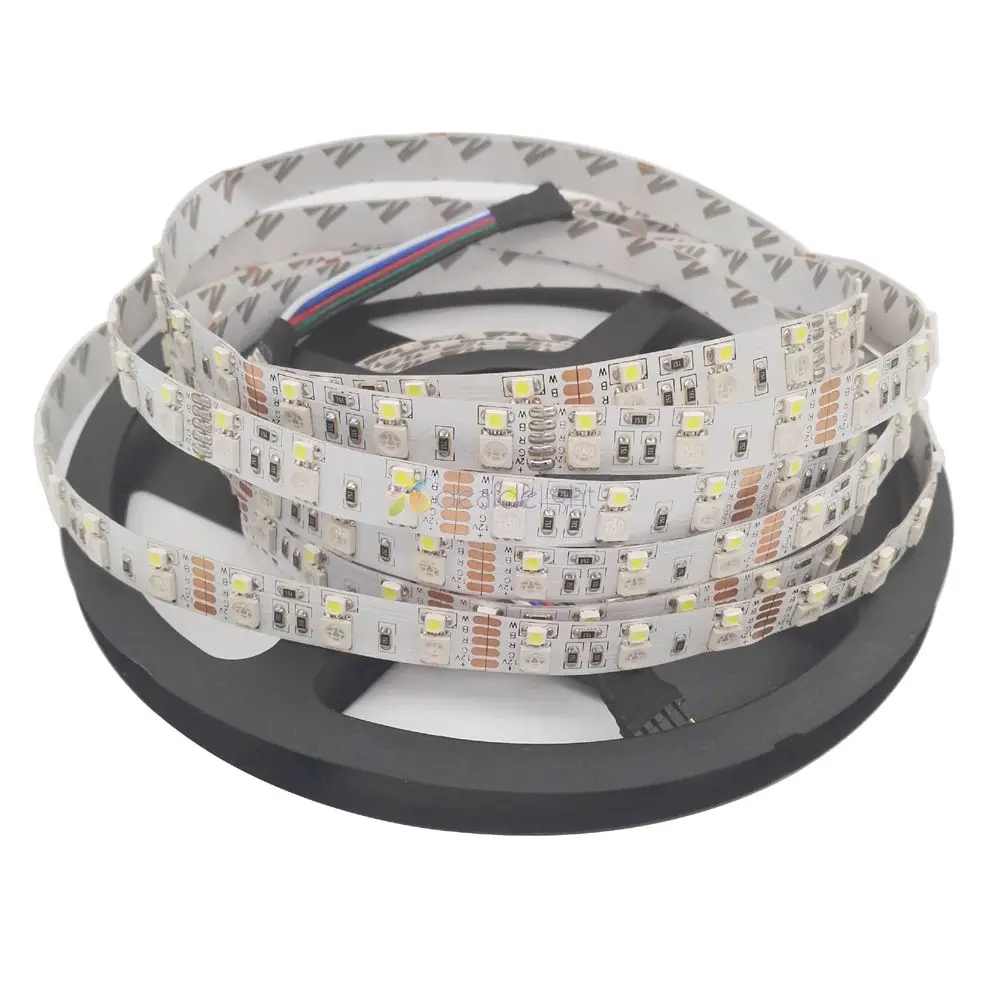 

5M RGBW Double Row Led Strip Light 5050 RGB+2835 White/Warm White Flexible lighting DC12V 120leds/m
