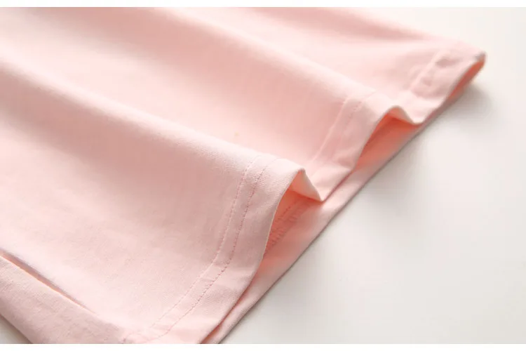 Girls Clothes 2018 Summer 100% Cotton Yellow Pink Solid Color Bow Heart Embroidery Princess Short Sleeve O-Neck Girl T-Shirt (9)
