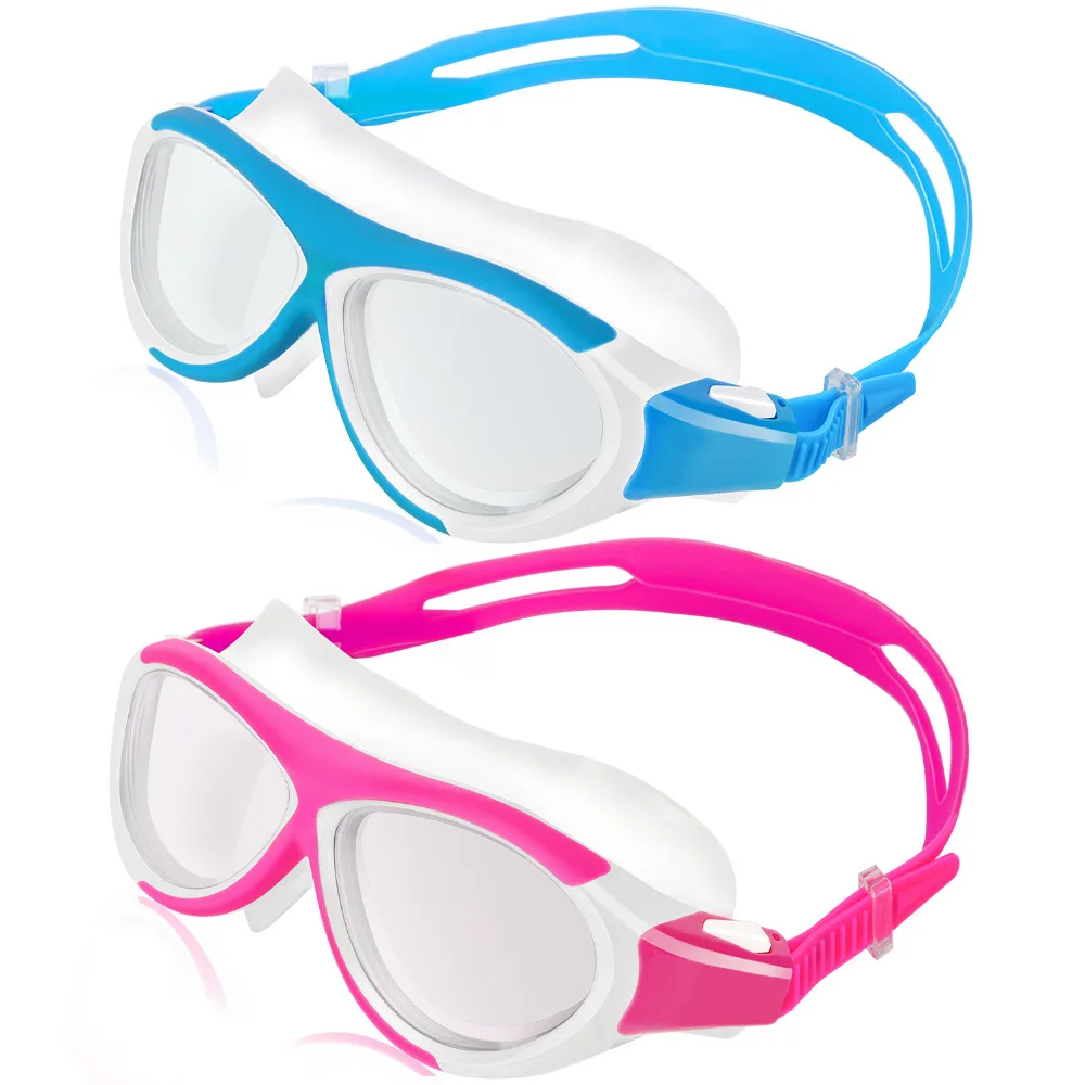 

Swim Goggles [2 Pack],No Leaking Anti-Fog UV Protection Soft Silicone Frame Eye Friendly Swimming Goggles Lens,Gasket Swimming