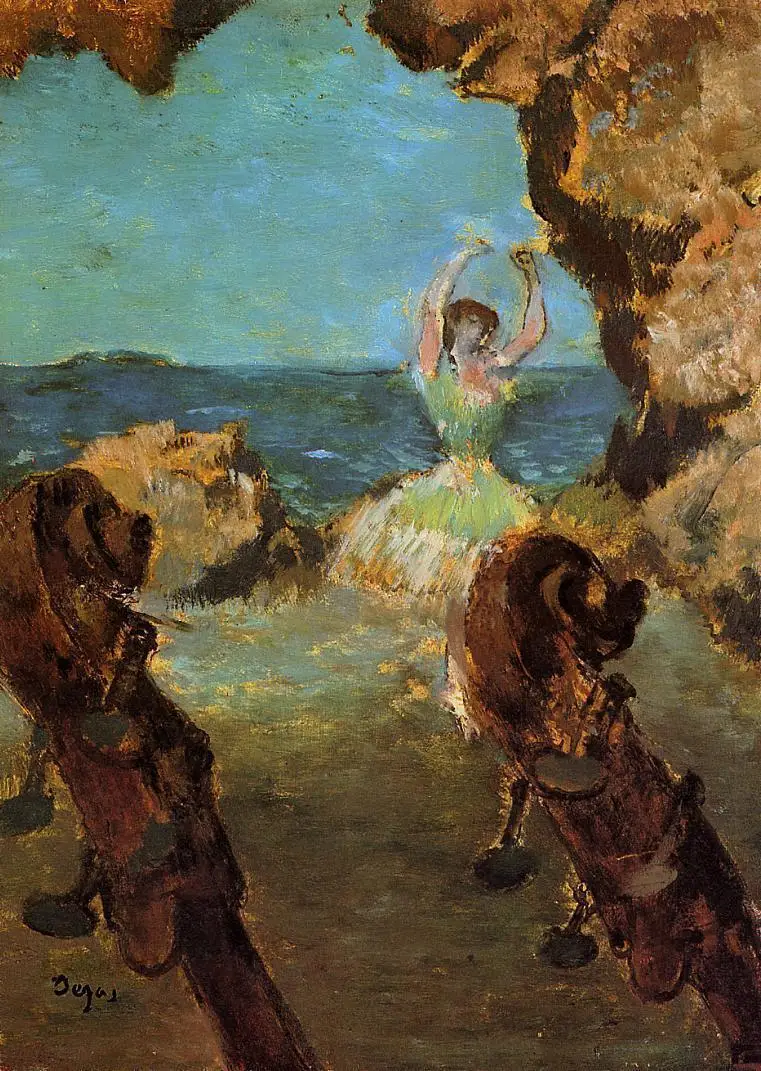 

Oil Painting Reproduction on Linen Canvas,Dancer on Stage 1 by edgar degas,Free DHL Shipping,handmade,Top Quality oil paintings