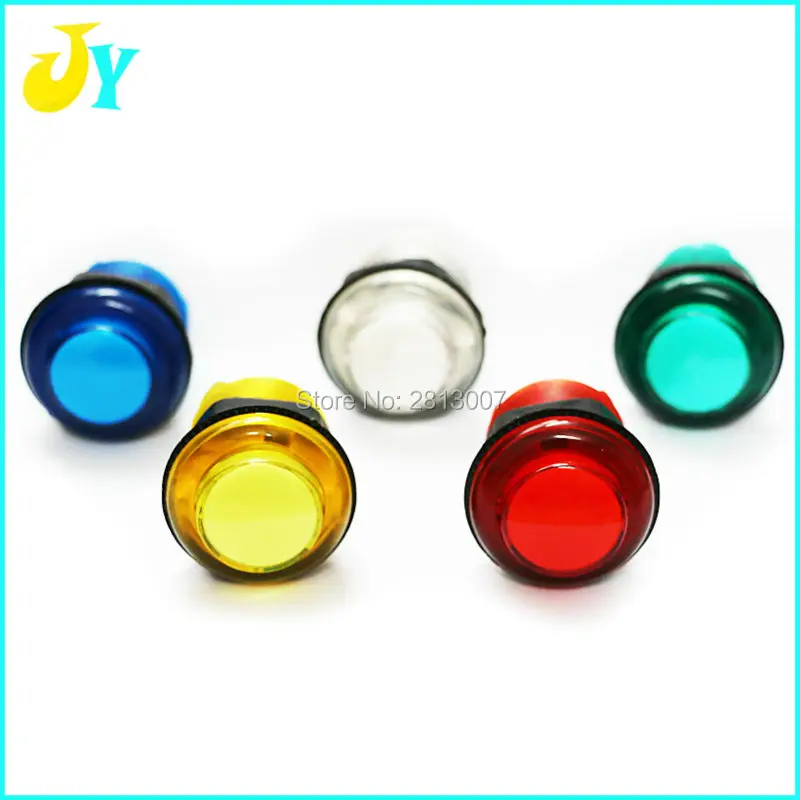 

10 pcs 33mm 5V LED Illuminated Push Button Button Switch Start Button with Microswitch for DIY arcade cabinet jamma mame