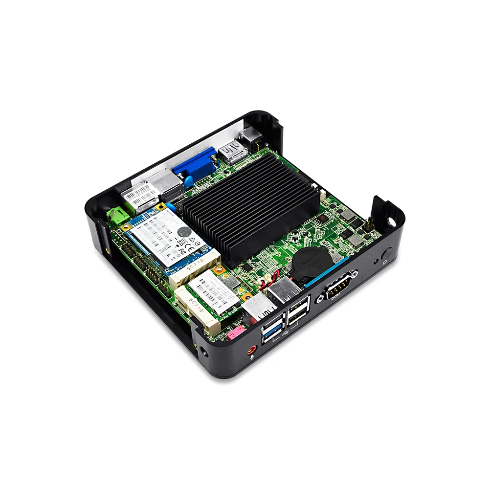 Мини ПК Qotom с четырехъядерным процессором Celeron J1900 2 гигабитных порта NIC LAN