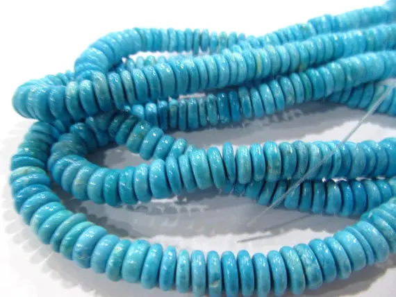 

8-20mm turquoise stone heishi rondelle button dark blue charm jewelry beads
