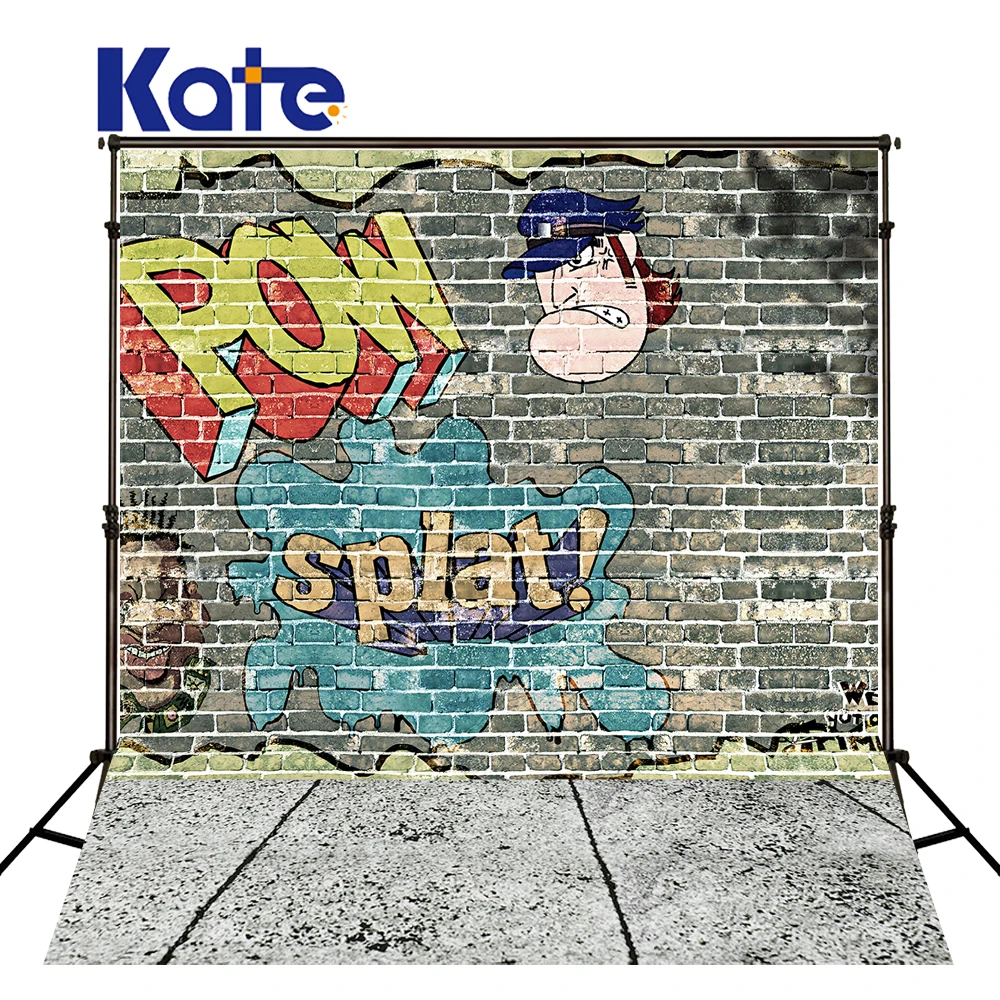 

New Arrival Background Fundo Funny Graffiti Wall 6.5 Feet Length With 5 Feet Width Backgrounds Lk 3862