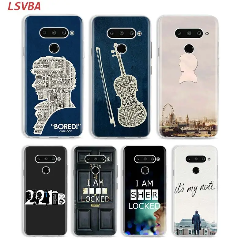 

Matte Silicone Case I am Sherlock Holmes 221B for LG K40 Q8 Q7 Q6 V50(5G) V40 V35 V30 V20 G8 G7 G6 G5 ThinQ Phone Shell
