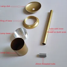 Лампа блюдо/лампа чашка/лампа база Соединительная труба для молекулярной подвесной светильник DIY осветительное оборудование аксессуары