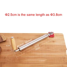 Скалка для теста выпечка из нержавеющей стали инструмент ролик для пасты пиццы теста RT99