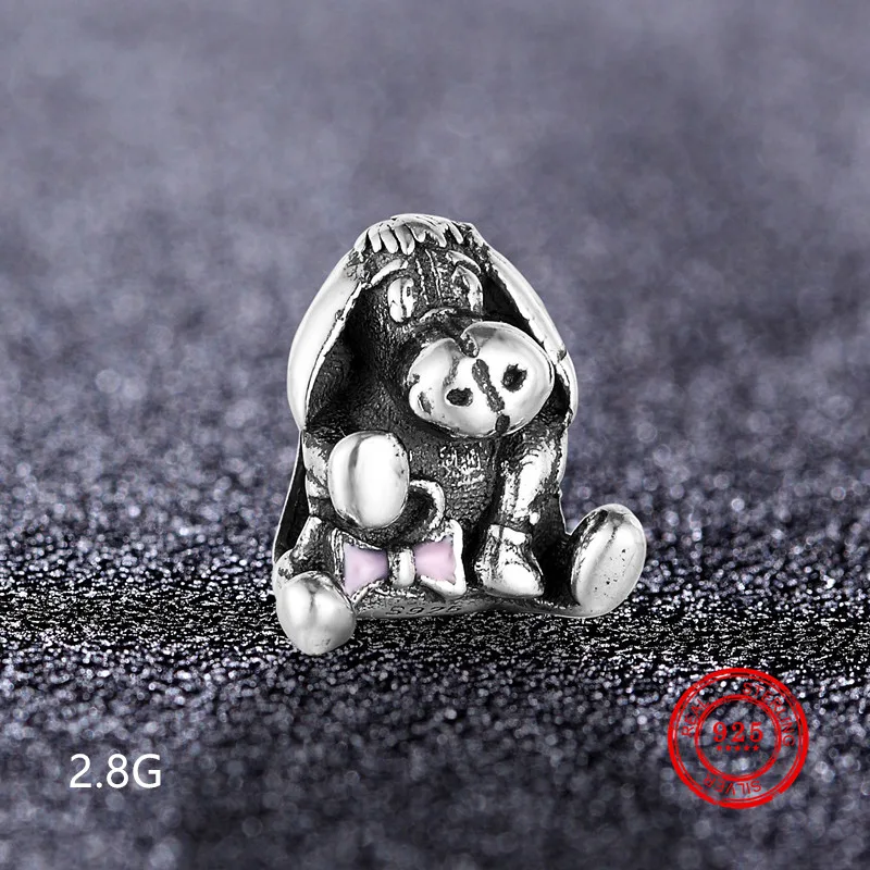

Charm 925 Sterling Silver Beads Suitable for Pandora Original Bracelet Round Factory Price DIY Jewelry Accessories Wholesale