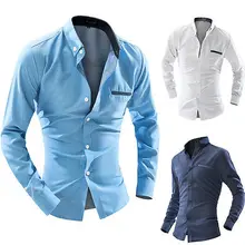 Мужская формальная рубашка с длинными рукавами, модная, популярная, деловая, деловая, в горошек, нарядная, Повседневное платье, рубашка, новая мужская одежда