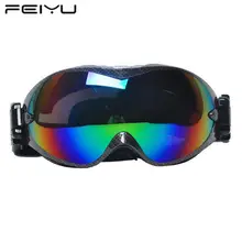Feiyu двухслойные лыжные противотуманные очки для альпинизма, трекинга, скалолазания, снежные очки 9 цветов, можно установить очки для близорукости