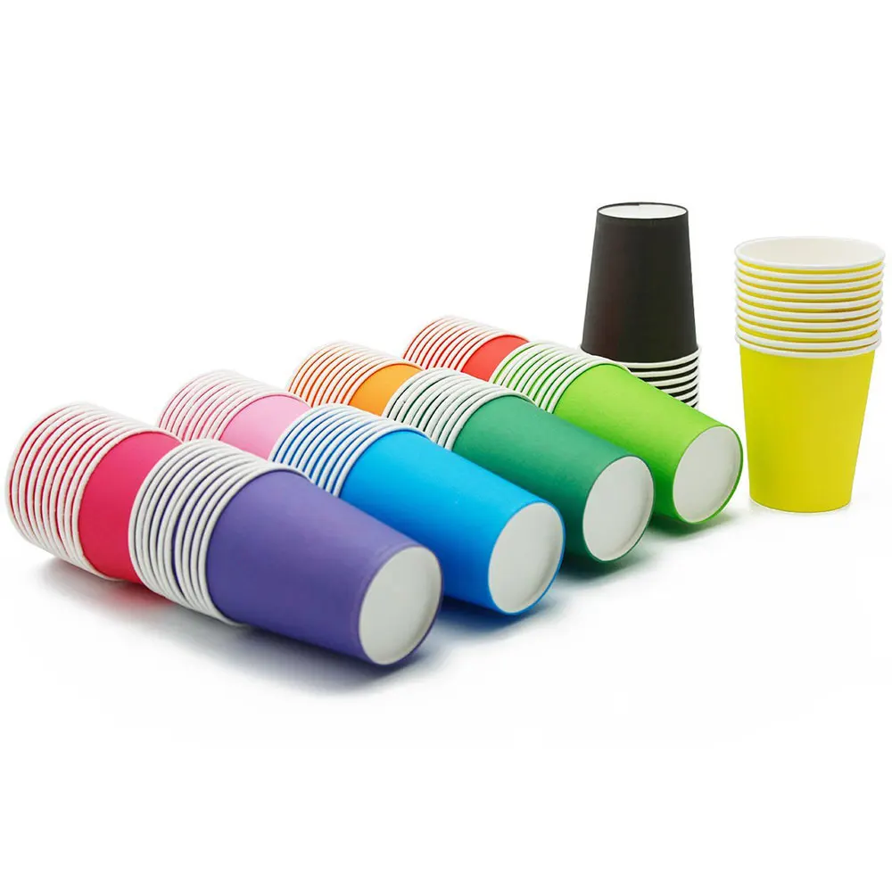 

ZLJQ 20pcs Holiday Party Disposable Coffee Cups Travel Cup Paper Cups for DIY