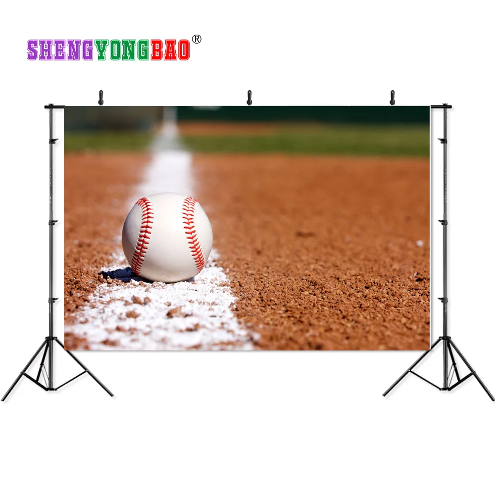 

SHENGYONGBAO 7X5FT Art Cloth Custom Baseball Photography Backdrops Prop Photo Studio Background JBQ-72