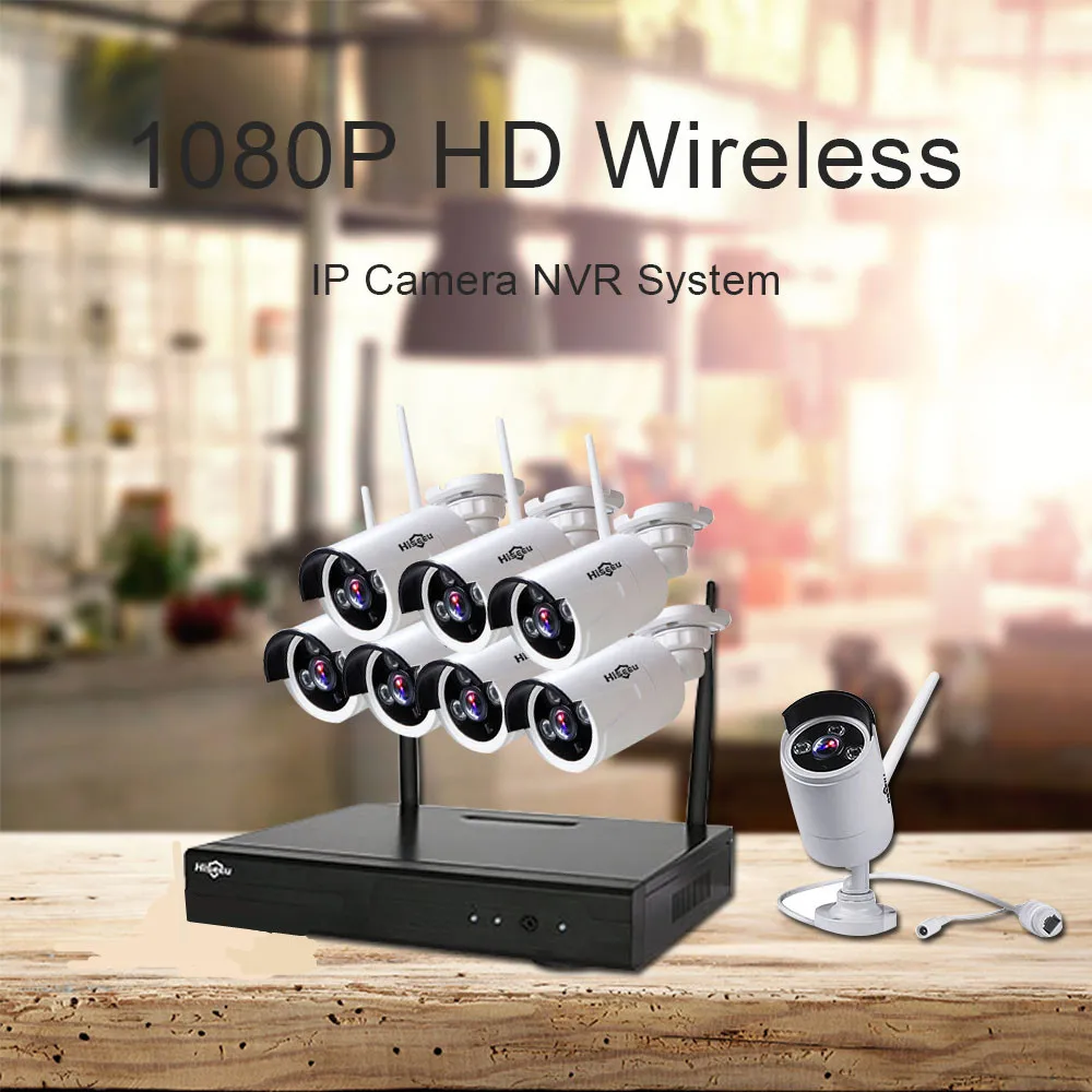 

Hiseeu 2MP 1080P 8CH HD Wireless NVR Kit HDD Wireless CCTV System Outdoor IR Night Vision IP Wifi Camera Security Surveillance40