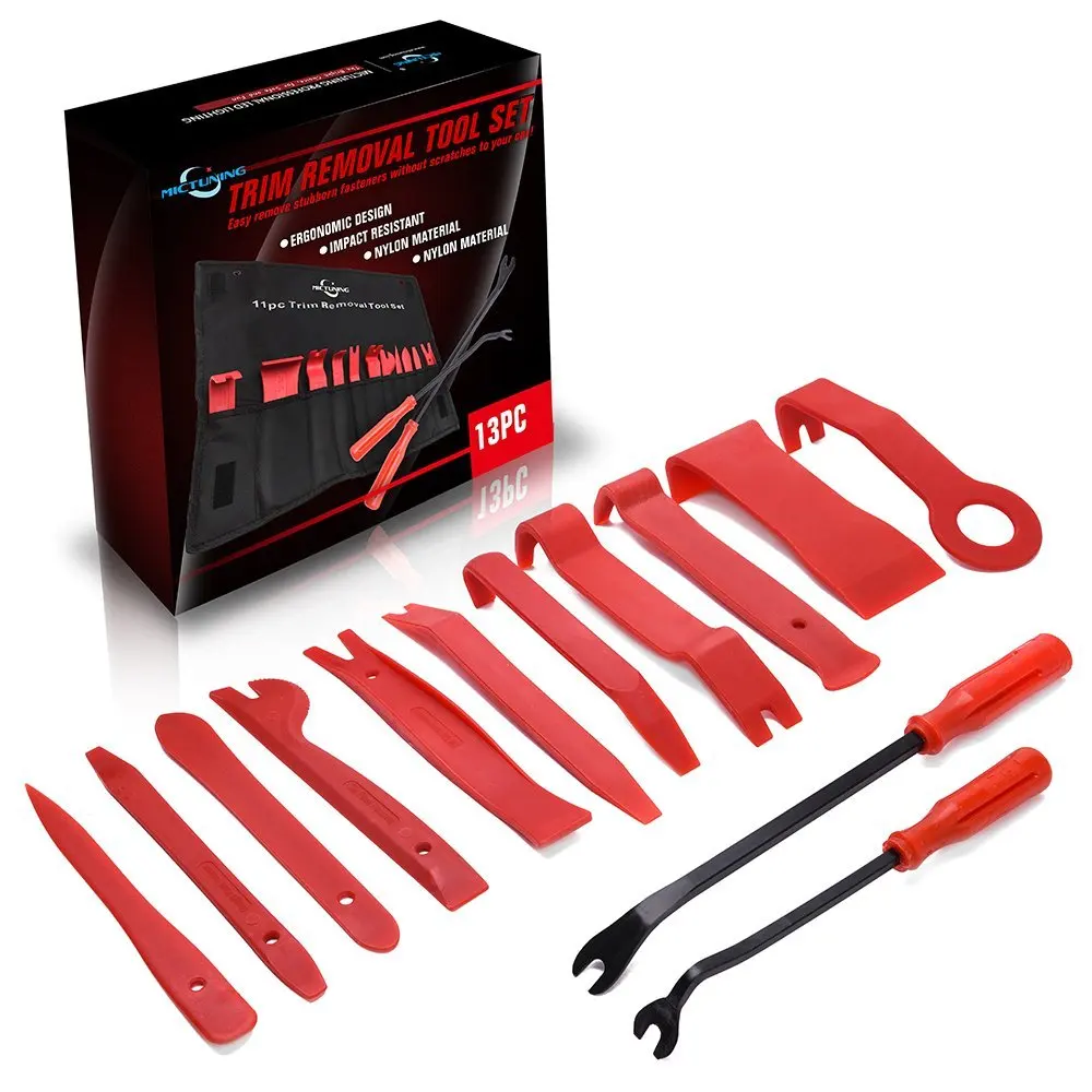 MICTUNING 13 Pcs Auto Trim Removal Tool Set with Fastener Removers