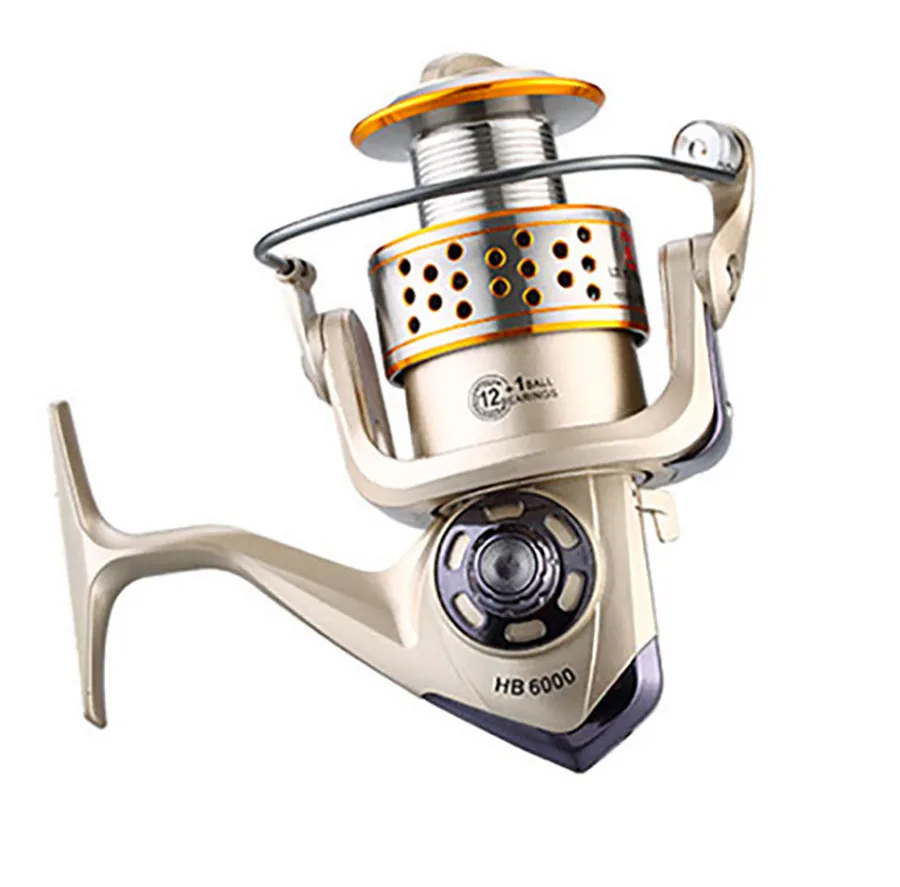 

Spinning Fishing Reel 12BB + 1 Bearing Balls 1000-7000 Series Metal Coil Spinning Reel Boat Rock Fishing Wheel