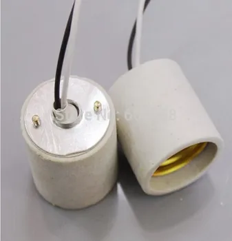 

E27 Ceramic Lamp Holder screw lamp Lampholders Base with line X10