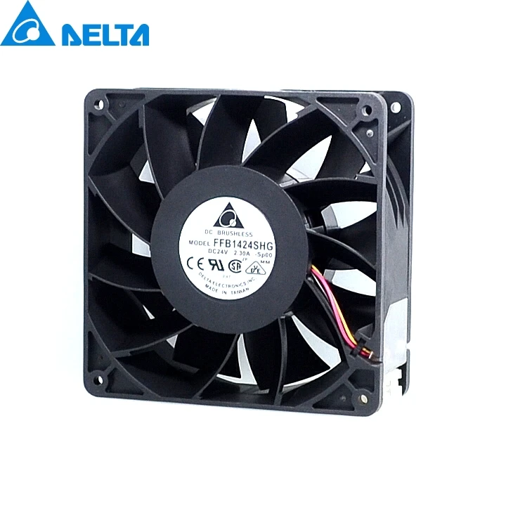 Вентилятор охлаждения 140*140*50 мм Для delta 14050 24V2.3A FFB1424SHG super wind 140 мм|cooling fan|ball bearing fan14cm
