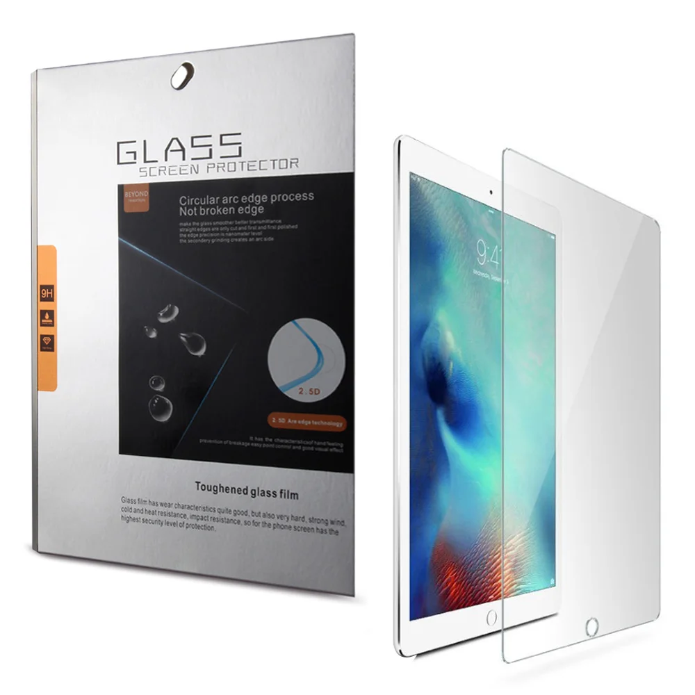 

9H Tempered 0.18mm thickness Glass Screen Protector for New iPad 2017/2018 Air 2 Pro 9.7 inch Protective Guard Film